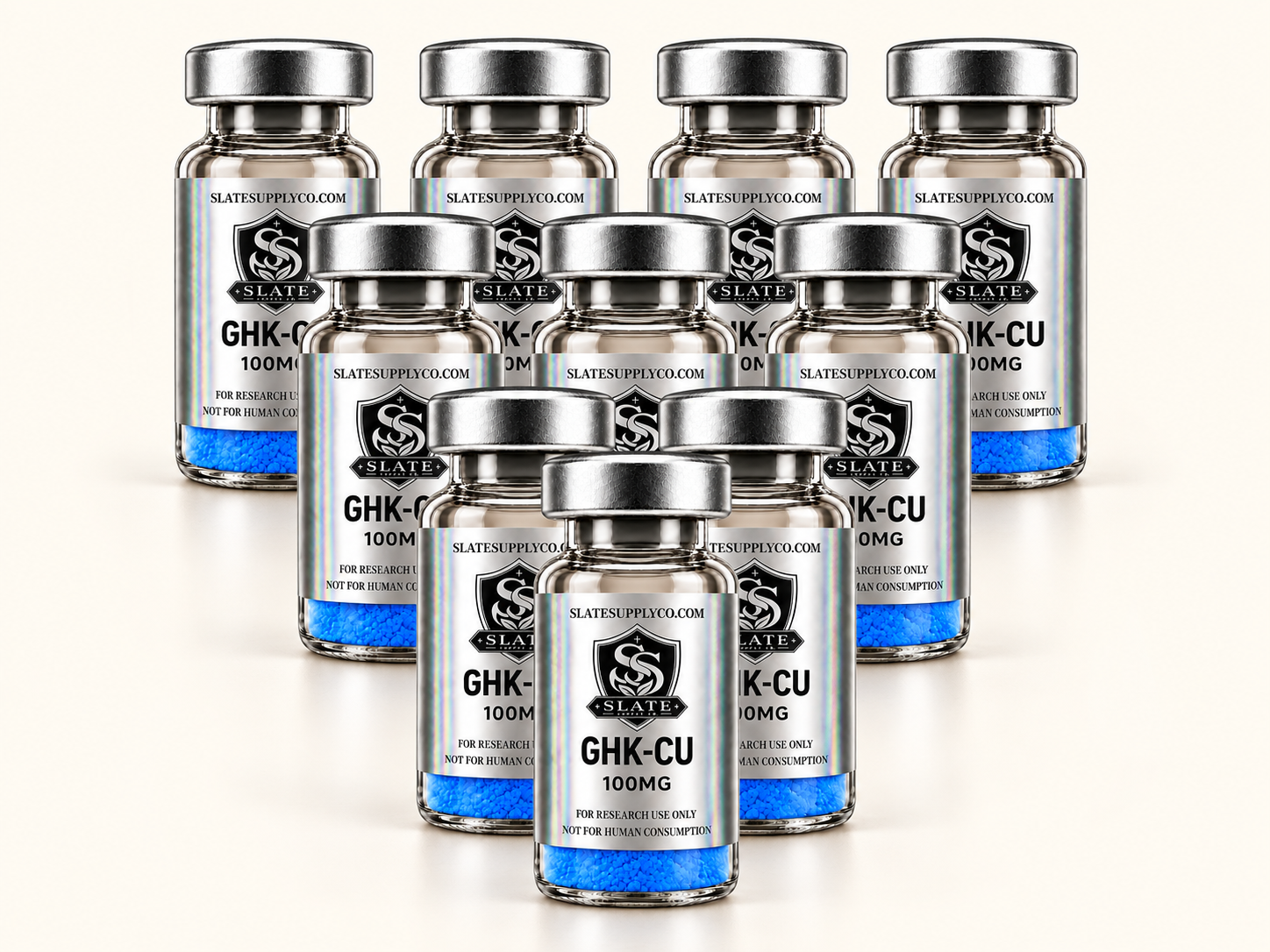GHK-Cu 100mg — 10 Vial Kit vial
